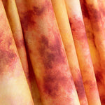 Viscose estampada com efeito aquarela em tons de coral - Ribes y Casals