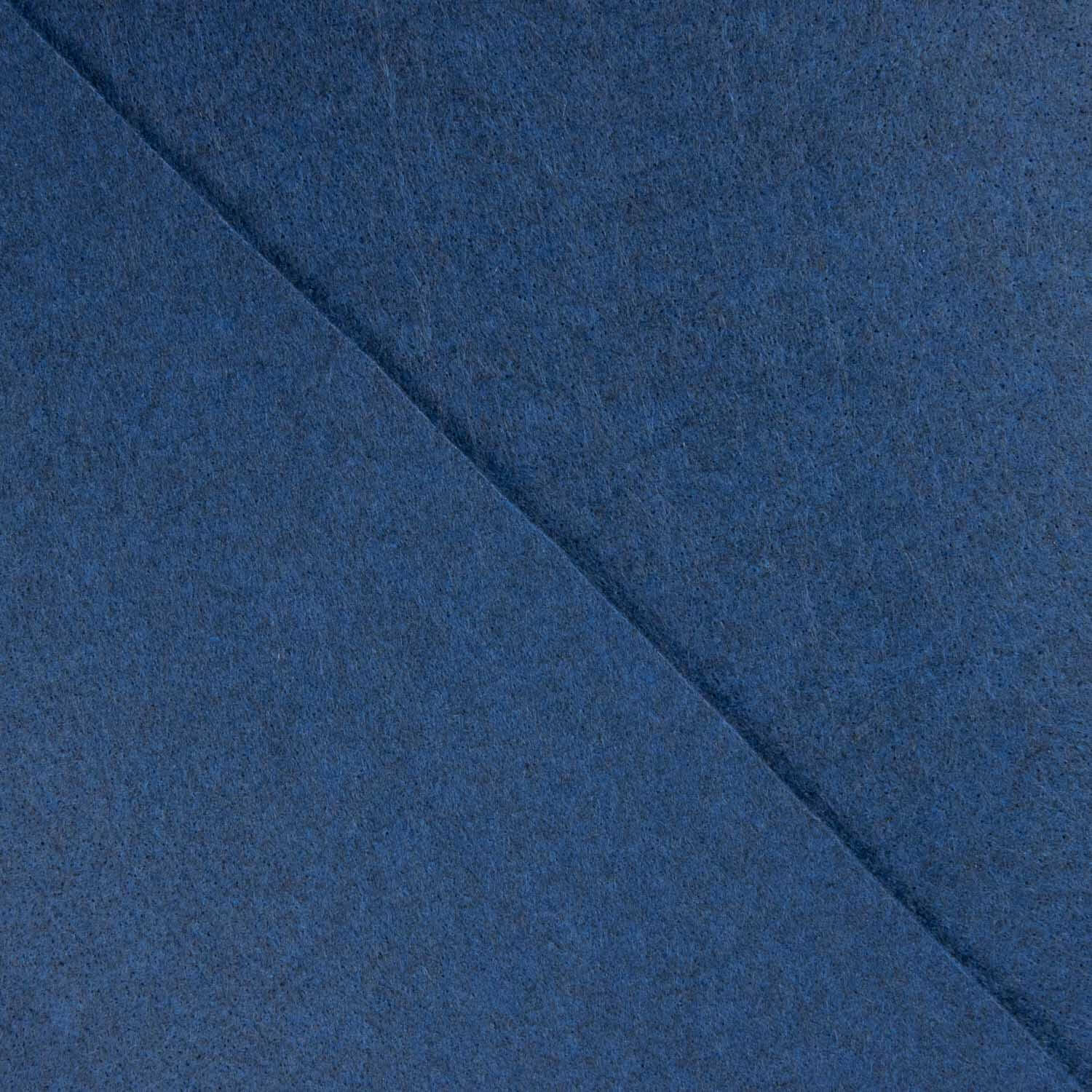 Retalho de feltro melange azul 3 mm - 500 g - Várias medidas x largura de 90 cm - Ribes y Casals