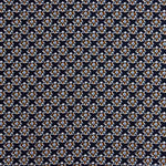 Viscose estampada com pequenas flores em azul-marinho - Ribes y Casals