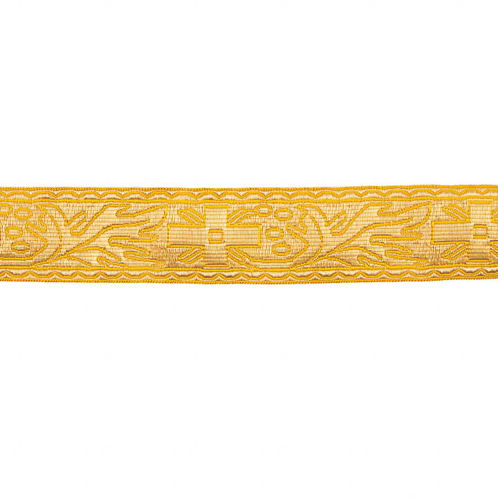 Galão Tecido Metalizado Dourado Ref. 438 – Largura 40 mm - Ribes y Casals