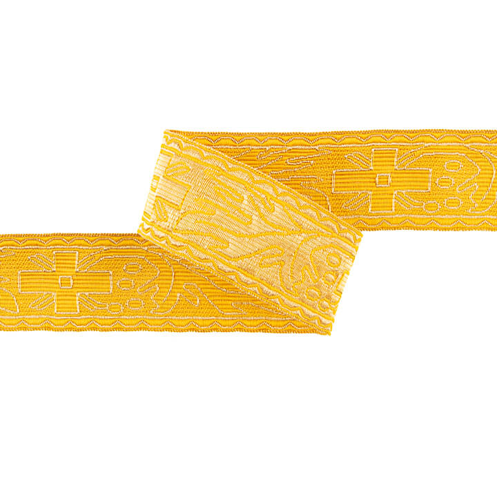 Galão Tecido Metalizado Dourado Ref. 438 – Largura 40 mm - Ribes y Casals