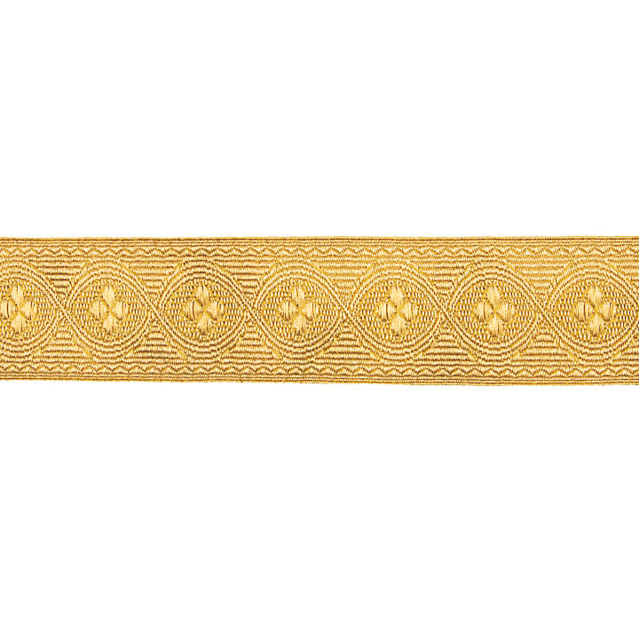 Galão Tecido Metalizado Dourado Ref. 520 – Largura 40 mm - Ribes y Casals