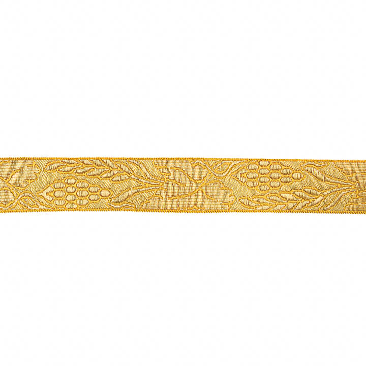 Galão Tecido Metalizado Dourado Ref. 418 – Largura 25 mm - Ribes y Casals