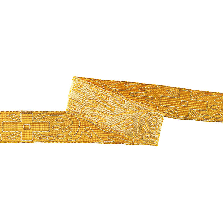 Galão Tecido Metalizado Dourado Ref. 438 – Largura 25 mm - Ribes y Casals