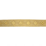 Galão Metalizado Dourado Ref. 520 - Largura 25 mm - Ribes y Casals