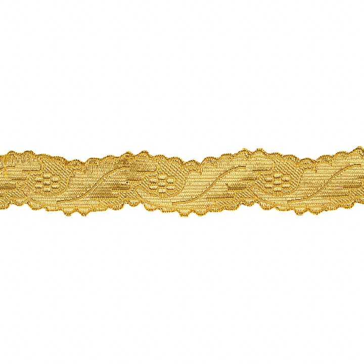 Galão Tecido Metalizado Dourado Ref. 7908 – Largura 25 mm - Ribes y Casals