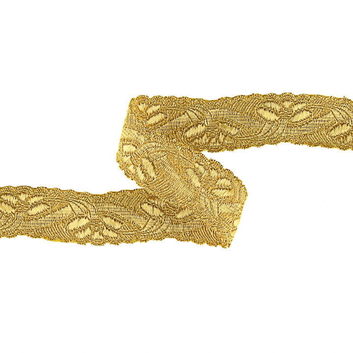 Galão Metalizado Dourado Ref. 95001 – Largura 25 mm - Ribes y Casals