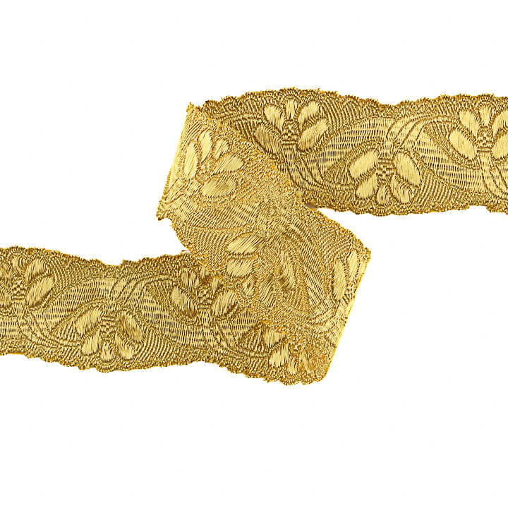 Galão Metálico Dourado Ref. 95001 – Largura 40 mm - Ribes y Casals