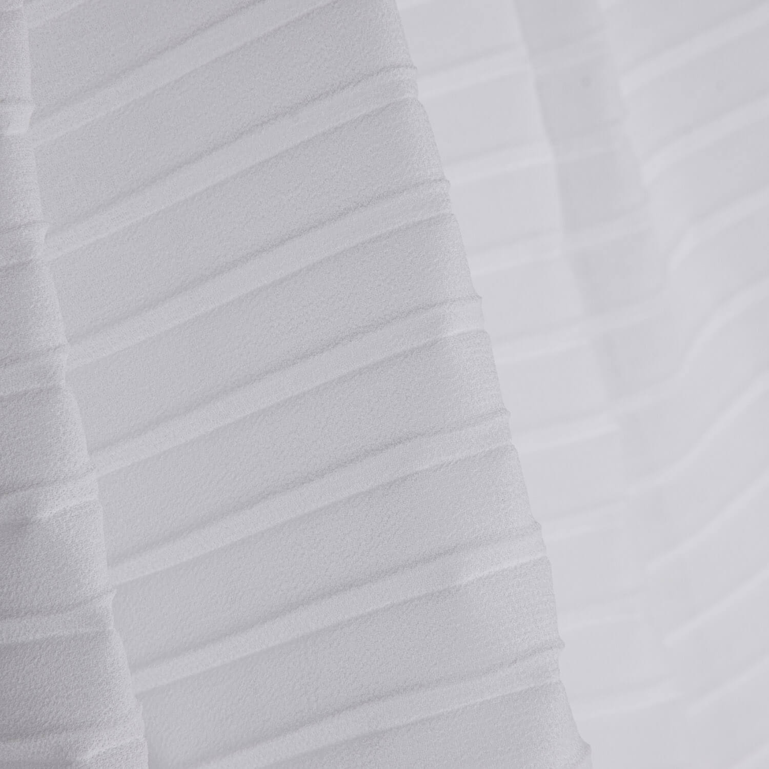 Gaze de chiffon plissada Soleil Branca - Ribes y Casals