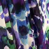 Gaze de poliéster estampada com aquarela violeta - Ribes y Casals