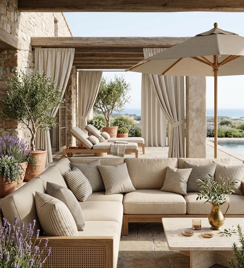 Lona Exterior Famara Riscas Cinza Antracite - Ribes y Casals