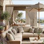 Lona Exterior Famara Riscas Cinza Antracite - Ribes y Casals