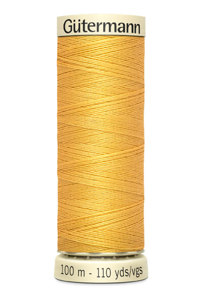 Fios Gütermann 100 m, cor 416, amarelo - Ribes y Casals