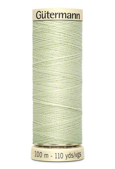 Fios Gütermann 100 m, cor 818, verde pálido macio - Ribes y Casals