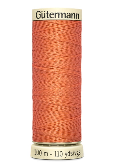 Fios Gütermann 100 m, cor 895 Salmão - Ribes y Casals