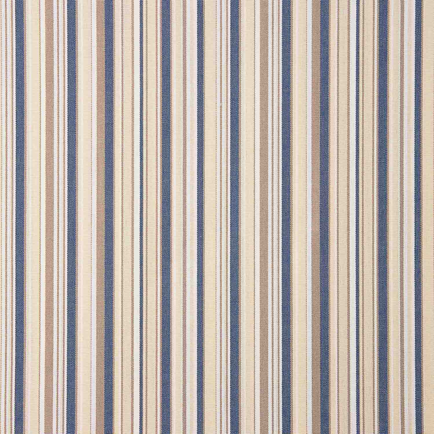 Lona para exterior em Teflon com riscas finas multicoloridas azuis, 320 cm - Ribes y Casals