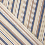 Lona para exterior em Teflon com riscas finas multicoloridas azuis, 320 cm - Ribes y Casals