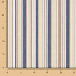 Lona para exterior em Teflon com riscas finas multicoloridas azuis, 320 cm - Ribes y Casals