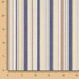 Lona para exterior em Teflon com riscas finas multicoloridas azuis, 320 cm - Ribes y Casals