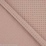 Tecido elástico com strass prateado iridescente rosa maquilhagem - Ribes y Casals
