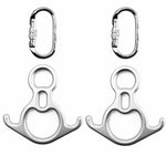 Pack rigging aéreo: 2 mosquetões + 2 descensores Big 8 para yoga aéreo - Ribes y Casals