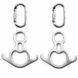 Pack rigging aéreo: 2 mosquetões + 2 descensores Big 8 para yoga aéreo - Ribes y Casals