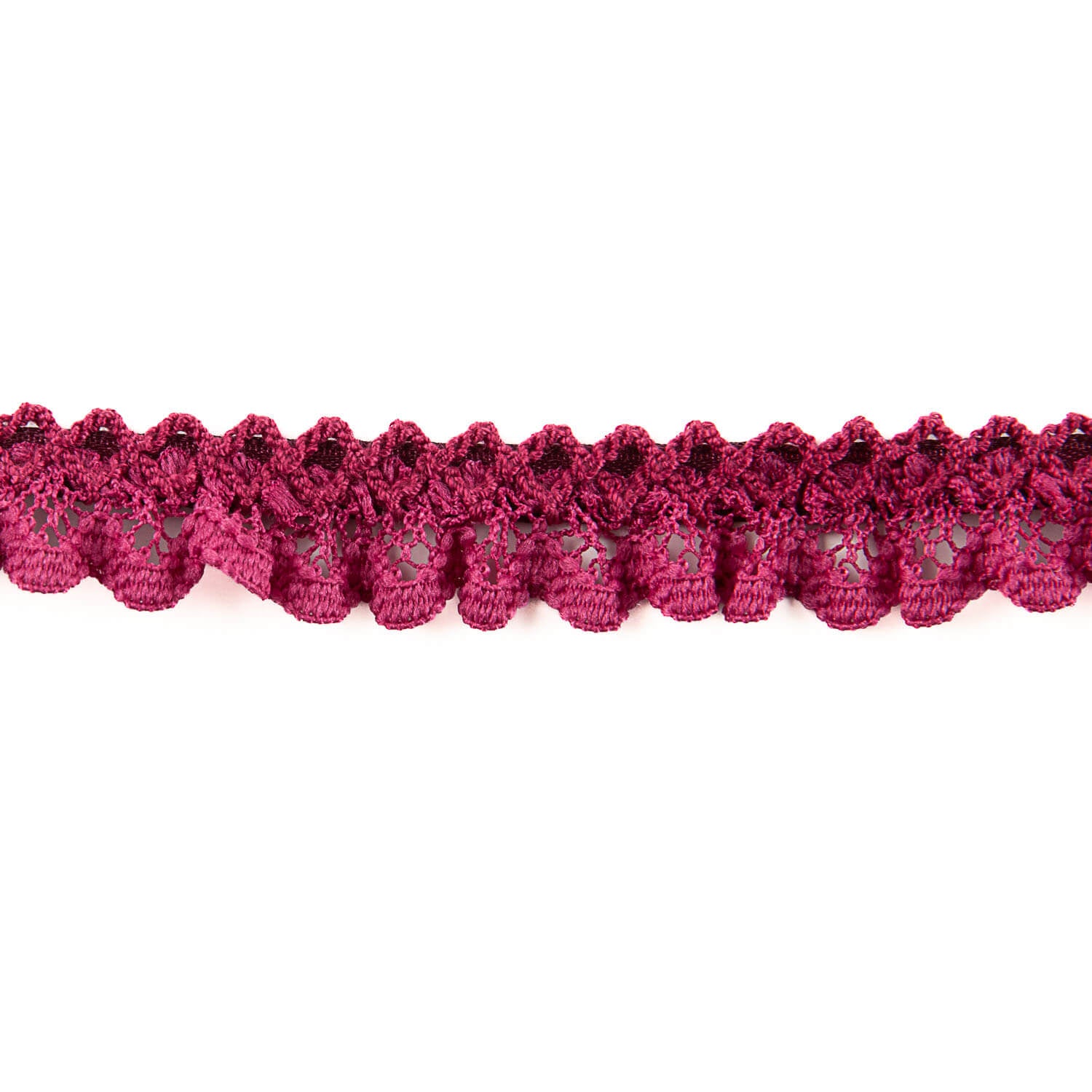 Fita de Renda Vermelha Bordeaux 15 mm - Ribes y Casals