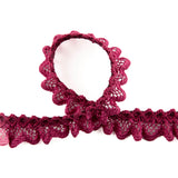 Fita de Renda Vermelha Bordeaux 15 mm - Ribes y Casals