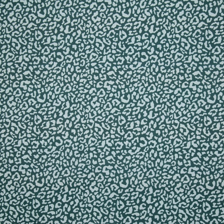 Percal estampado Nairobi Verde Garrafa Verde Água - Ribes y Casals
