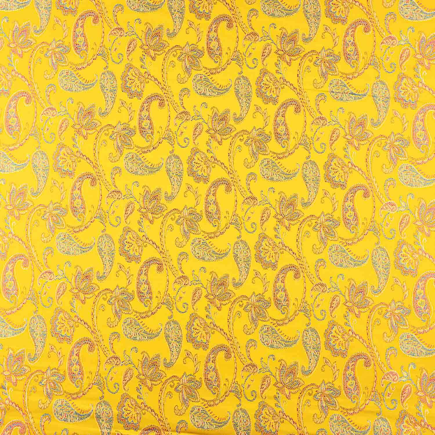 Jacquard Cachemir Amarelo - Ribes y Casals