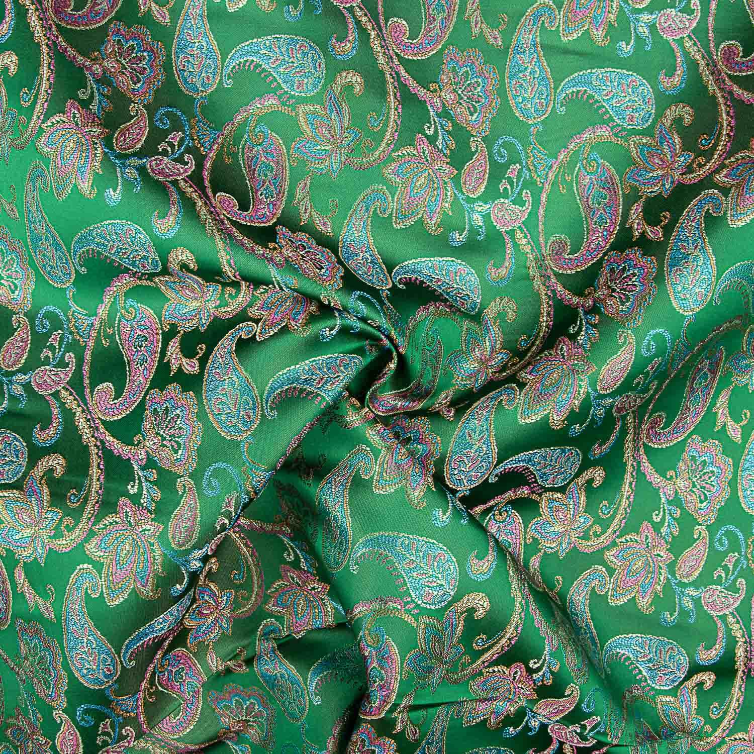 Jacquard Cachemir Verde Esmeralda - Ribes y Casals