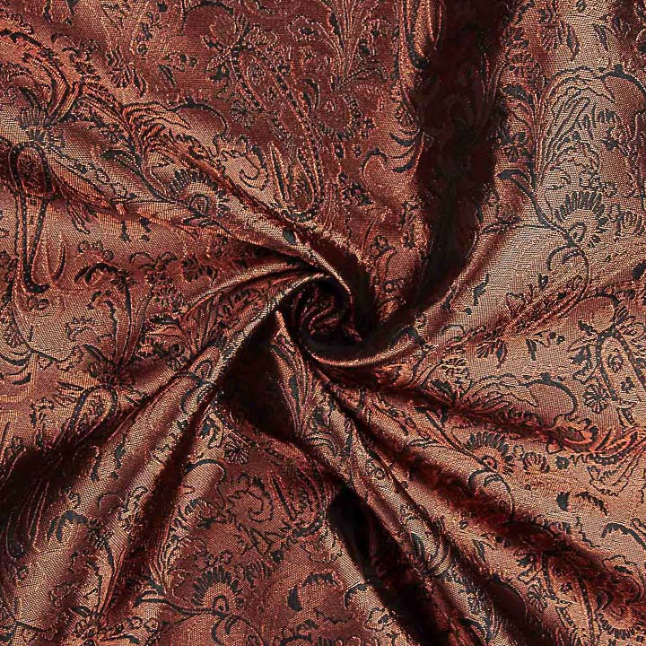 Jacquard Cobre com Lurex Royal - Ribes y Casals