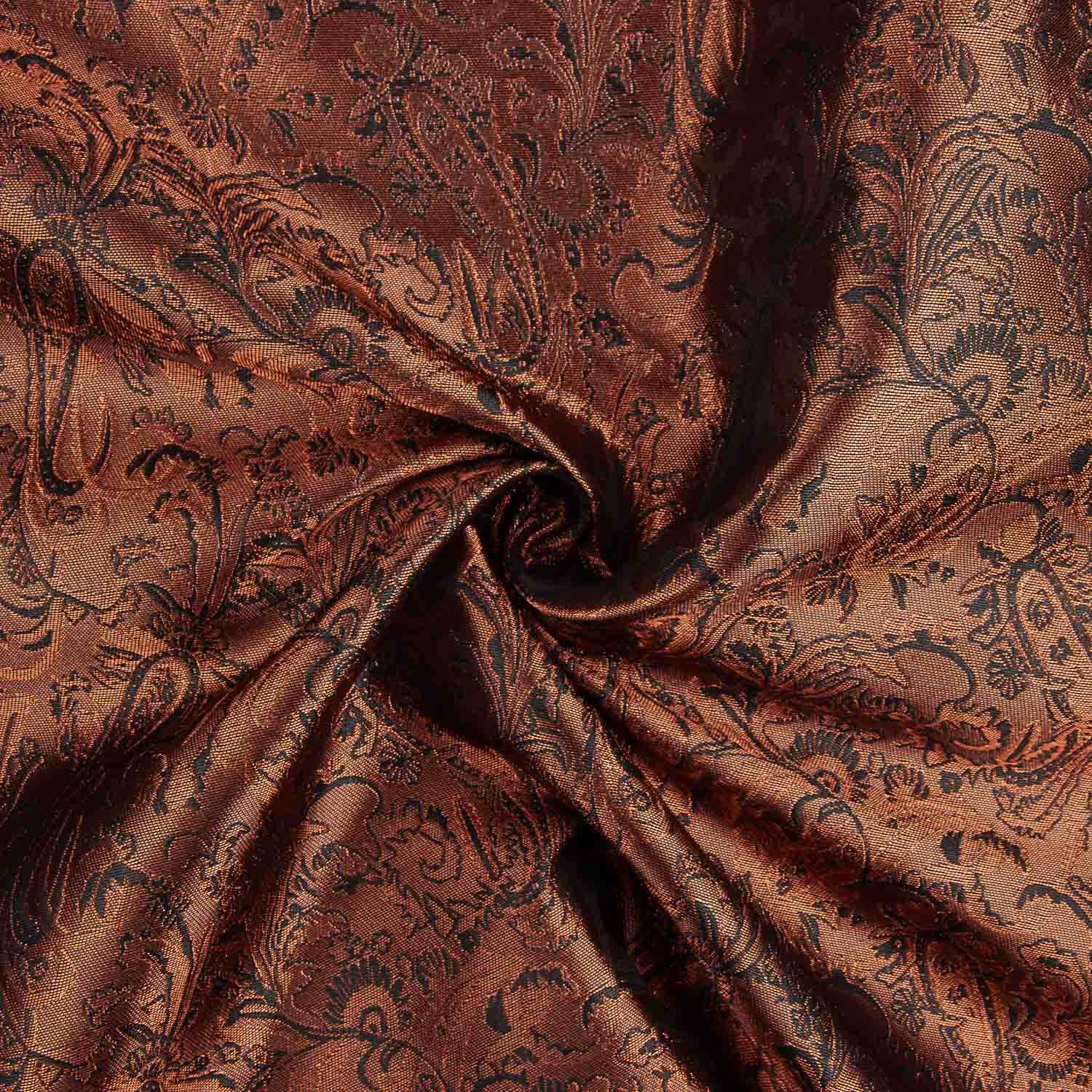 Jacquard Cobre com Lurex Royal - Ribes y Casals