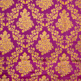 Jacquard Morada com Lurex Dourado - Ribes y Casals