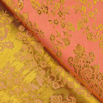 Jacquard Laranja Salmão com Lurex Dourado - Ribes y Casals