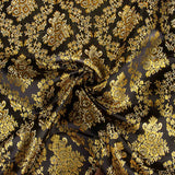 Jacquard Preto com Lurex Dourado - Ribes y Casals
