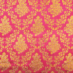 Jacquard Rosa com Lurex Dourado - Ribes y Casals