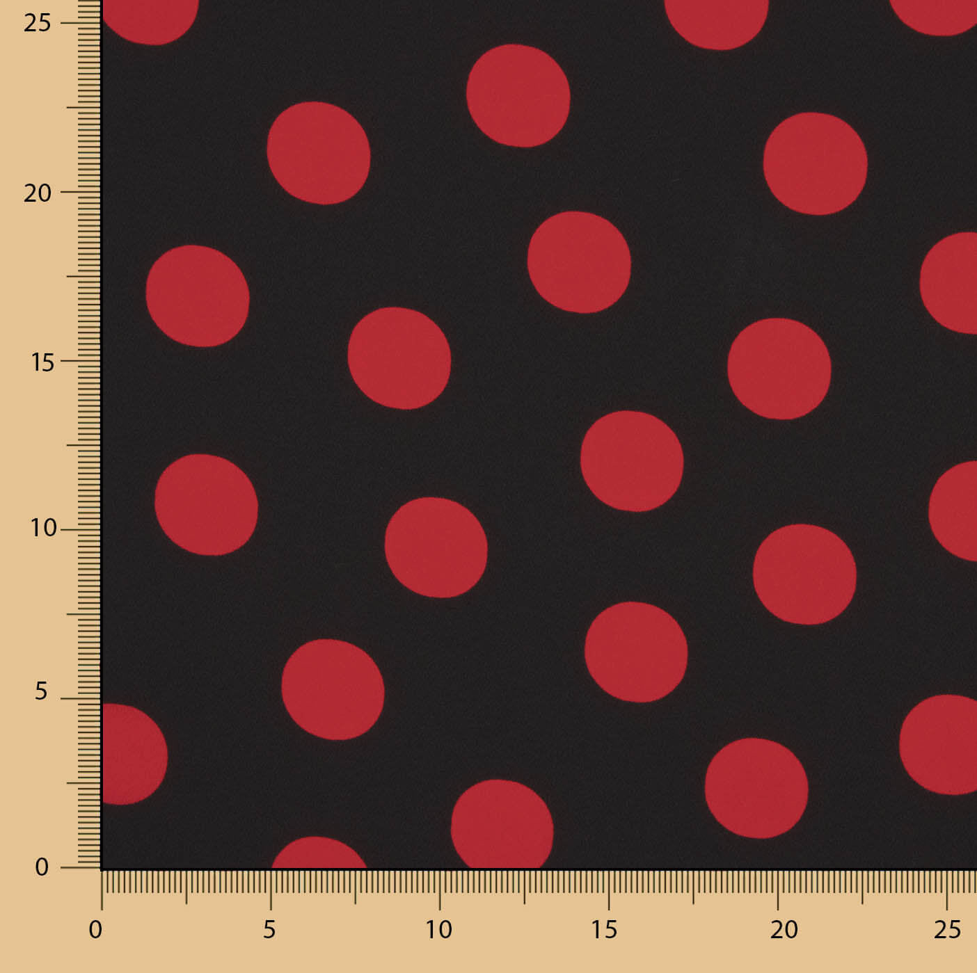 Koshibo Lunares 33 mm Preto-Vermelho - Ribes y Casals