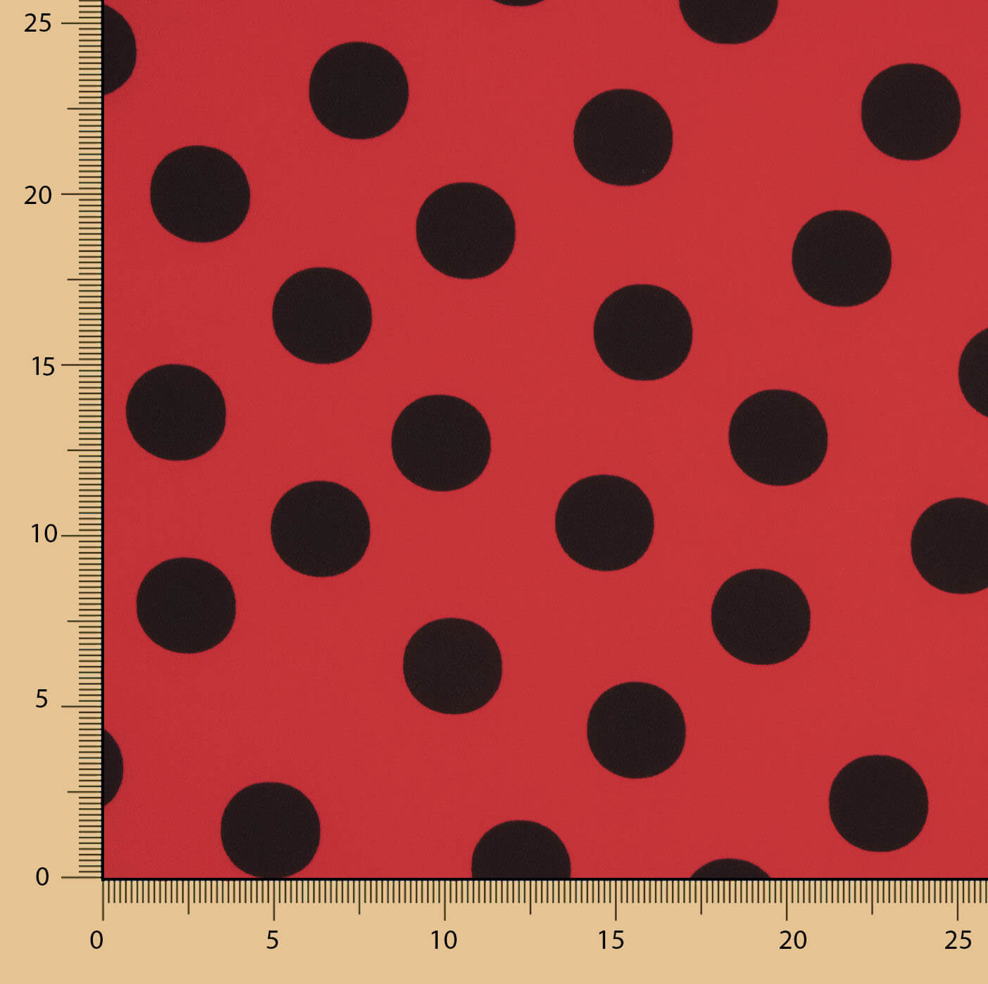 Koshibo Lunares 33 mm Vermelho-Preto - Ribes y Casals