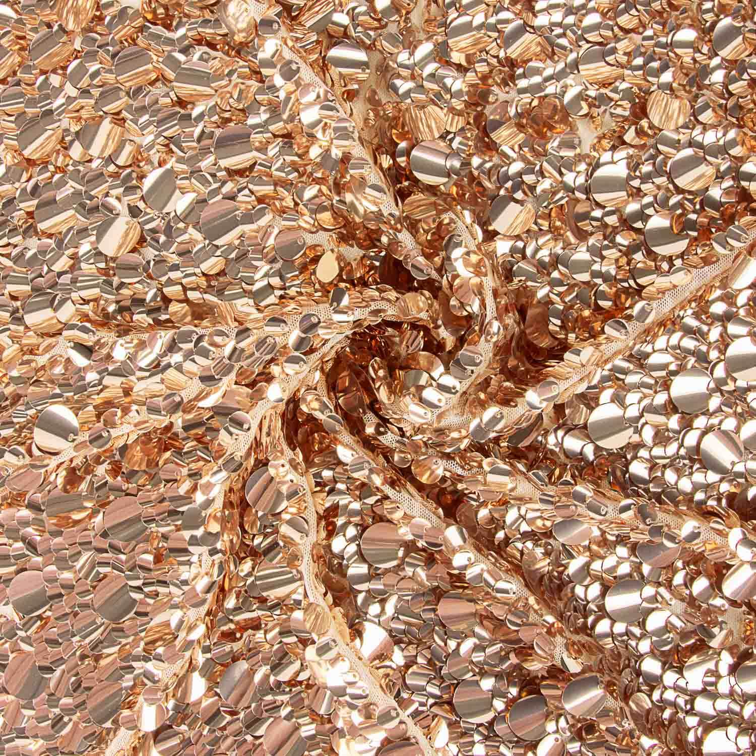 Lentejuela Lycra Conchas Cobre - Ribes y Casals