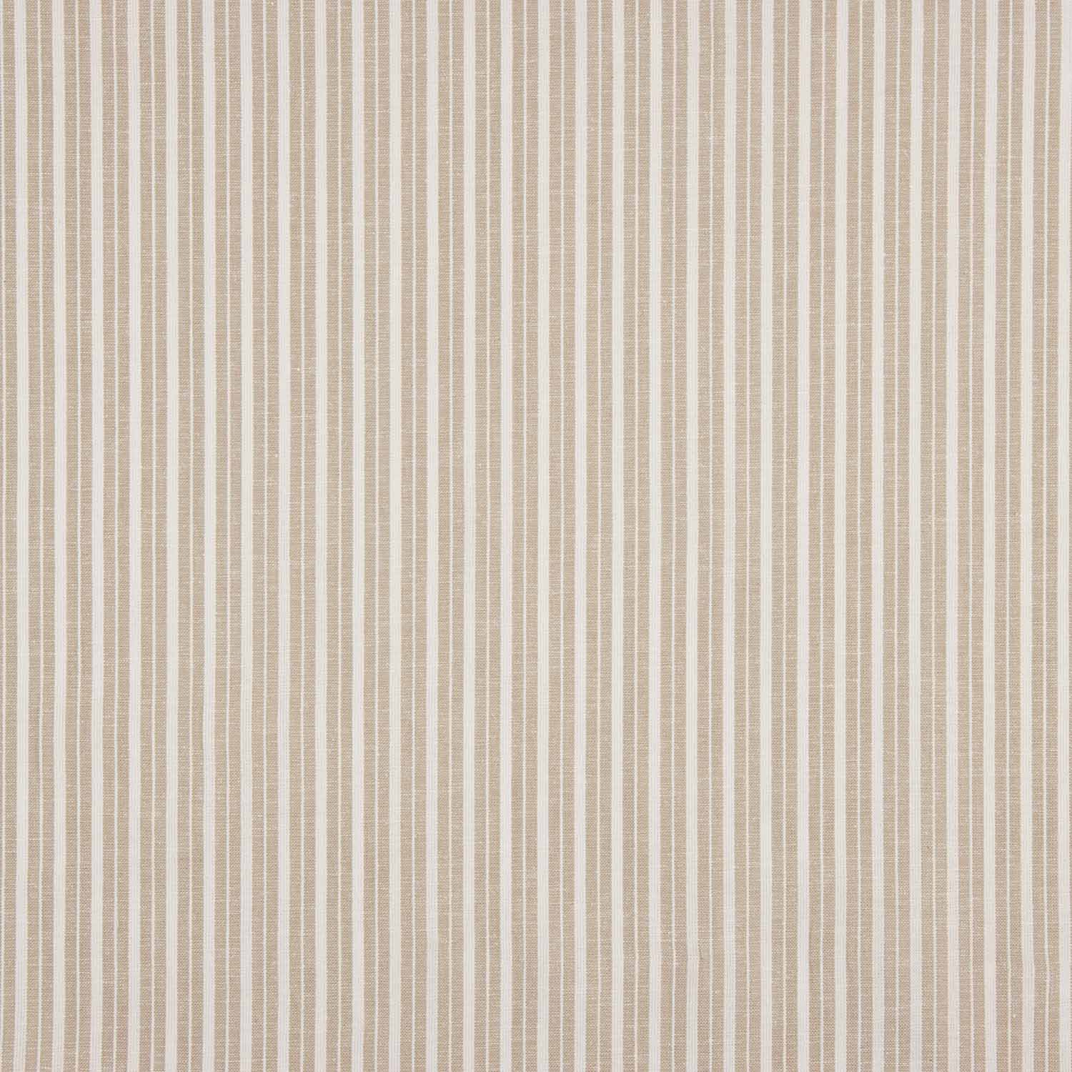 Linho Algodão Risca Bege - Ribes y Casals