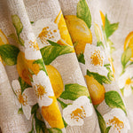 Lona estampada com limões em flor - Ribes y Casals