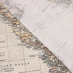 Lona estampada com mapa-múndi vintage - Ribes y Casals