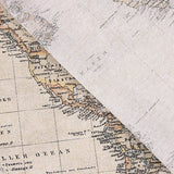 Lona estampada com mapa-múndi vintage - Ribes y Casals