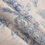 Lona estampada com cenas campestres, azul - Ribes y Casals