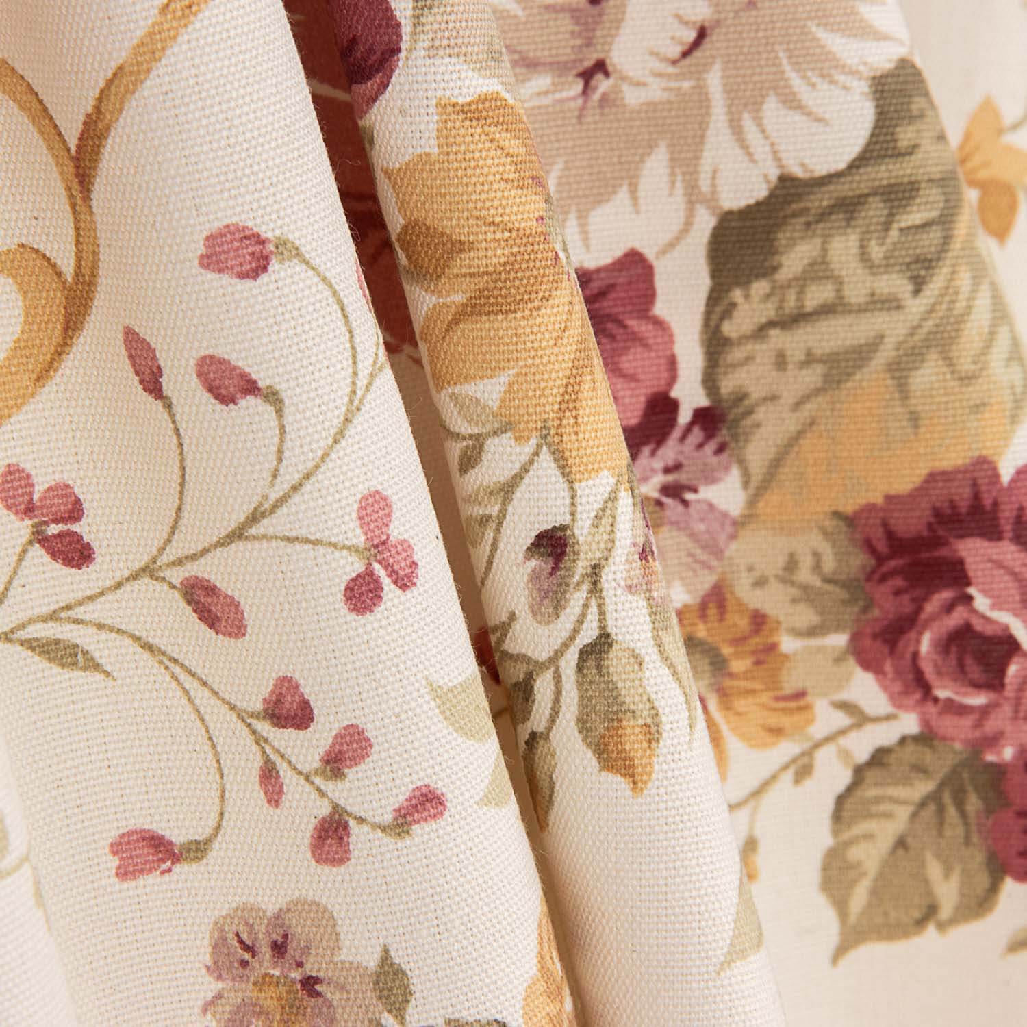 Lona estampada com flores clássicas - Ribes y Casals