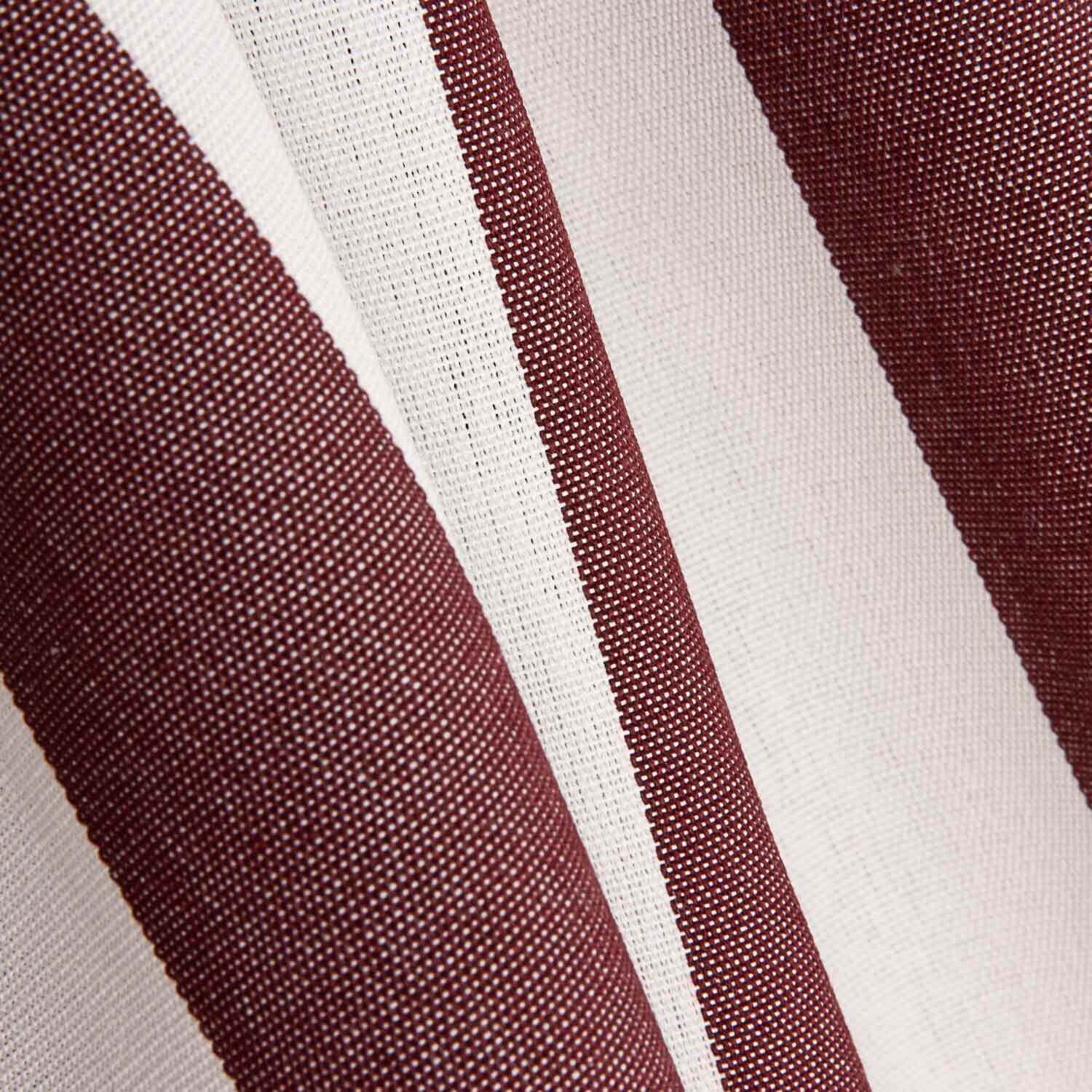 Lona para exterior em Teflon com riscas bordô, 320 cm - Ribes y Casals