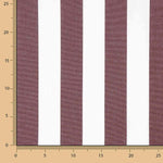Lona para exterior em Teflon com riscas bordô, 320 cm - Ribes y Casals