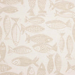 Lona Jacquard Peixes Bege - Ribes y Casals