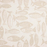 Lona Jacquard Peixes Bege - Ribes y Casals